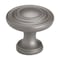 Gliderite Hardware 1-1/4 in. Graphite Gray Rippled Cabinet Knob, 5PK 5415-GPH-5 - alternate 1